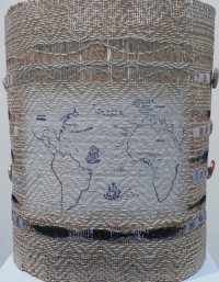 'Trade Routes' - Work made for 'Mapping The Future' - exhibition by Textile Forum Southwest