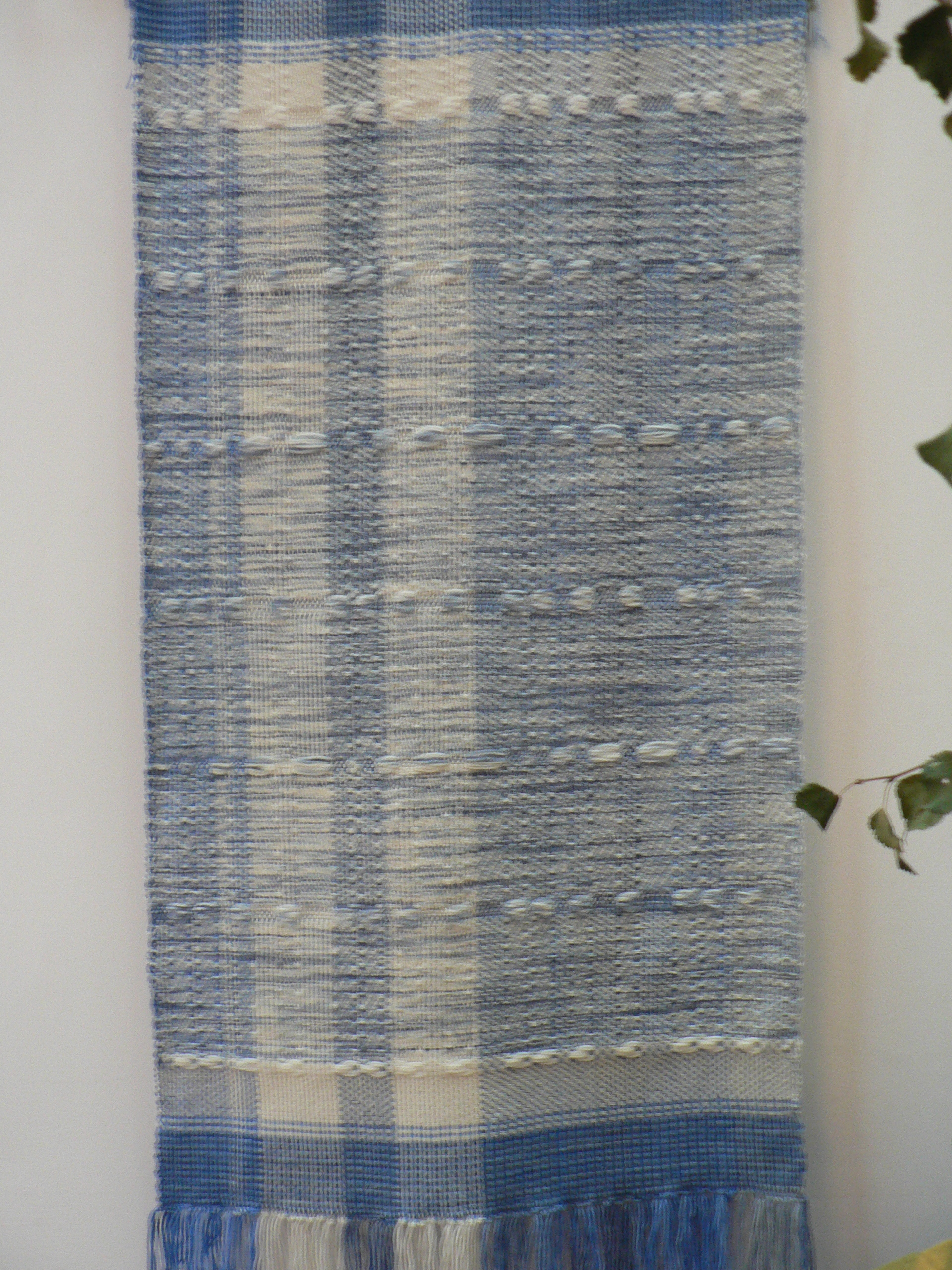 'Summer Sky' - Wallhanging - woven and dyed.